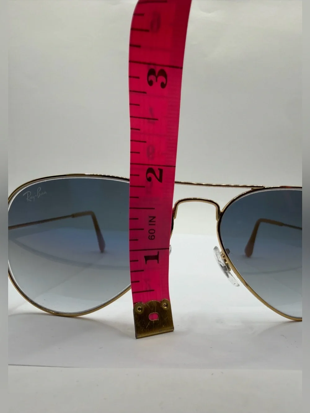Ray-Ban Aviator Large Metal 001/3F Gold Blue Gradient NWT
